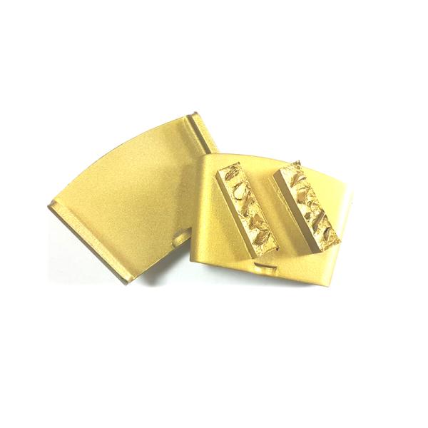 Concrete grinding diamond tools diamond grinding shoes with double rectangle segments