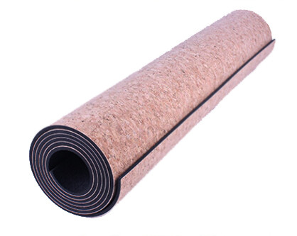 Hot Wholesale Eco-Friendly Absorbent Fashion Anti Slip Natural Cork Rubber Yoga Mat