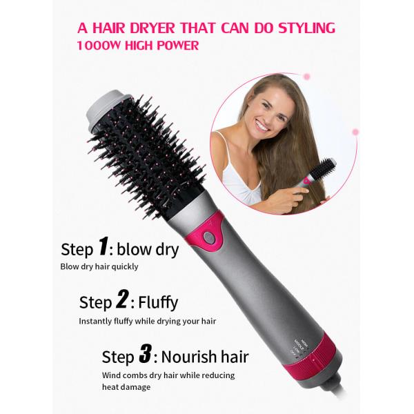 Interchangeable Head Hair Dryer Brush