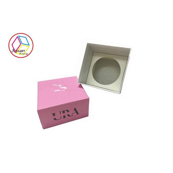 Eco Friendly Cardboard Candle Boxes / Candle Package Box Spring Color