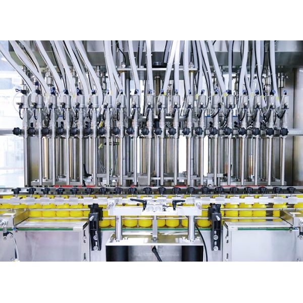 10 Nozzle Edible Oil Filling Machine PLC Controlled Piston Filling Machine