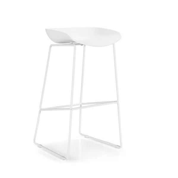 Fixed Bistro Bar Table And Chairs Backless Counter Stools OEM