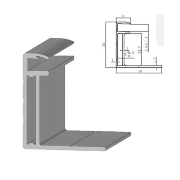 OEM Unequal Angle Aluminum L Shaped Aluminium Strip Triangular Aluminum Profiles