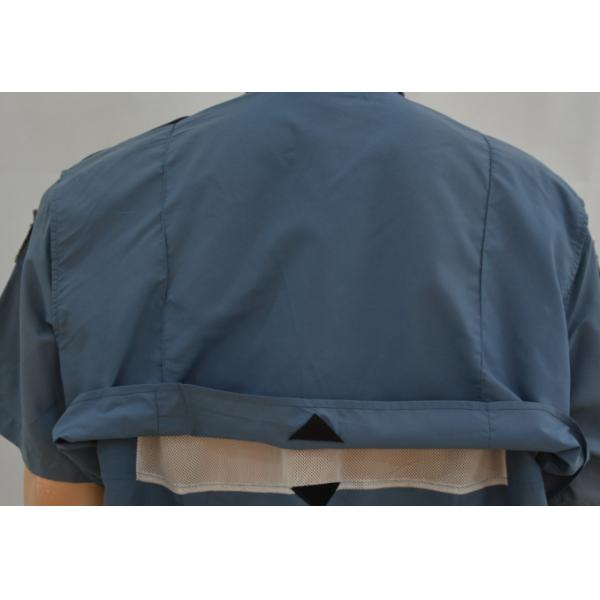 Men's 100%Nylon Work Shirt Short Sleeve Mesh Embroidery Holes