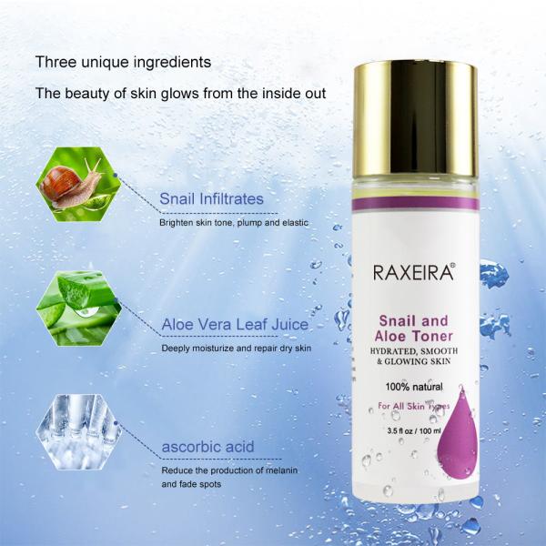 Private Label Natural Snail Aloe Nourishing Moisturizing Skin Face Toner