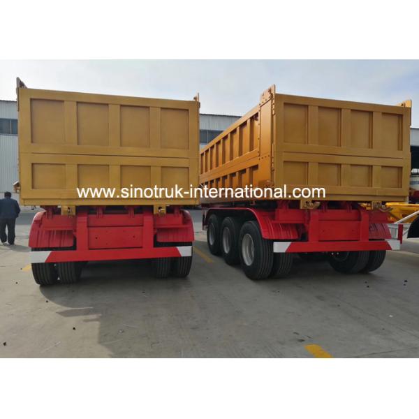 Cargo Utility Semi Trailer Truck Storage Boxes Normal Suspension In White