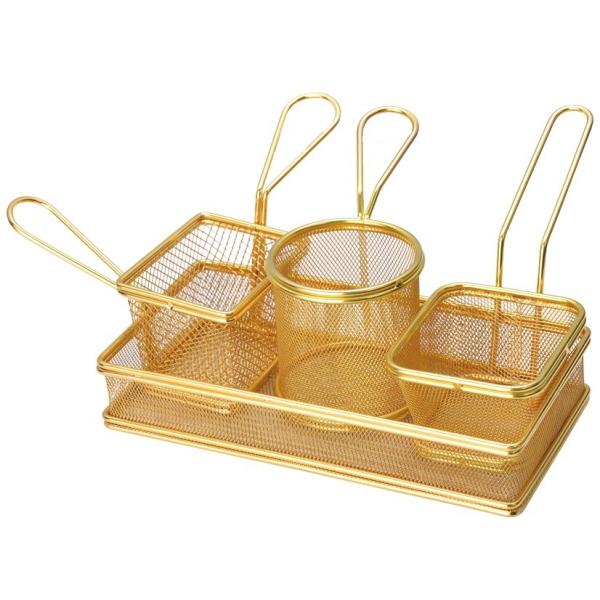 Good kitchen tool stainless steel deep frying basket for cooker