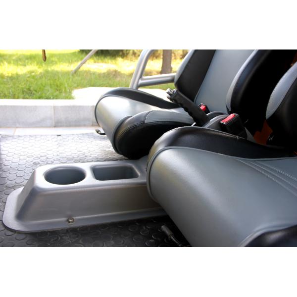 Black 4 Person Custom Electric Golf Cart Utility Vehicle 40KM/H Max Speed