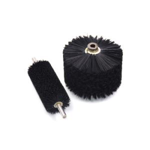 China Spiral Round Cylindrical Dust Cleaner Brush , Industrial Roller Brushes on sale