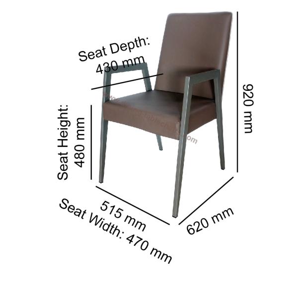 Study Modern PU Dining Chairs , Industrial Comfortable Dining Chairs