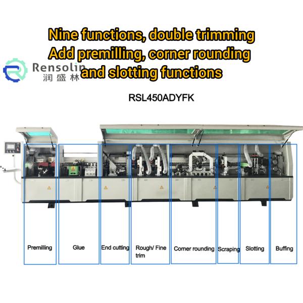 15mm - 65mm Edge Banding Machine PVC Edge Bander Laser Cut