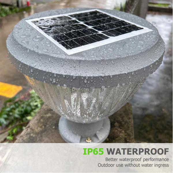 IP65 Waterproof Solar Powered Garden Lawn Pillar Lights Solar Lights For Outside
