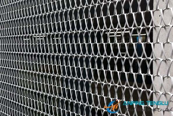 AISI 6mmx1mm Stainless Steel Metal Mesh For Architectural Decoration