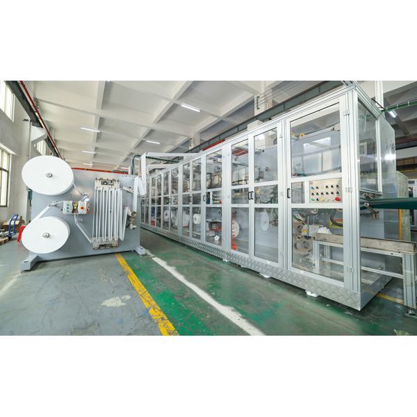 2025 New Full Servo Baby Diaper Making Machine PLC Control wiht Packaging System