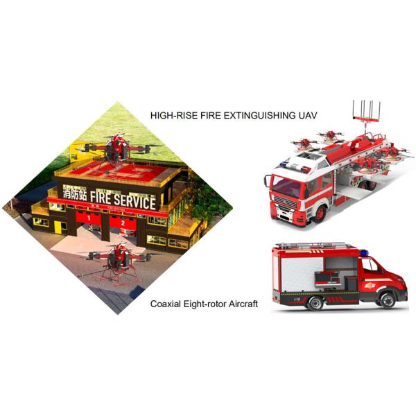 Fire Fighting Drone with Dry Powder System & Detection Function