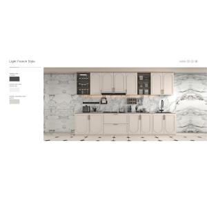 China Waterproof PET Custom Made Kitchen Cabinet Systems For Apartments on sale