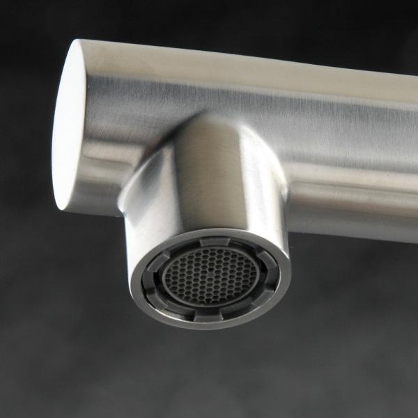 SENTO 304 stainless steel single hole kitchen faucet with pull out