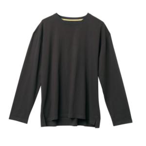 Quality Men Black 160gsm Casual Sport Long Sleeve Knitted Shirt for sale