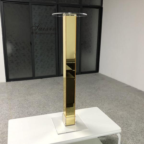 Clear Glass Pillar Candle Holders Wedding Table Center Pieces 115CM