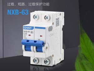 China Chint NXB Miniature Circuit Breaker 1~63A, 80~125A, 1P,2P,3P,4P for Circuit Protection AC230/400V Use on sale