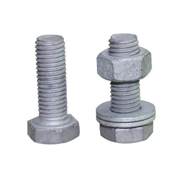High Tensile B7 Heavy Hex Bolts And Nuts Manufacturing Hot Dip Galvanized Hex Full Thread Bolt With Nut And Washer