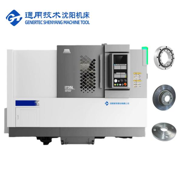 Buy Slant Bed CNC Lathe Horizontal 8 Station Servo Turret IT35L Hard Machining Metal SMTCL CNC Lathe at wholesale prices