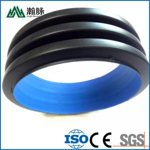 Quality Customized HDPE Double Wall Corrugated Drainage Pipe Plastic Anti Aging for sale