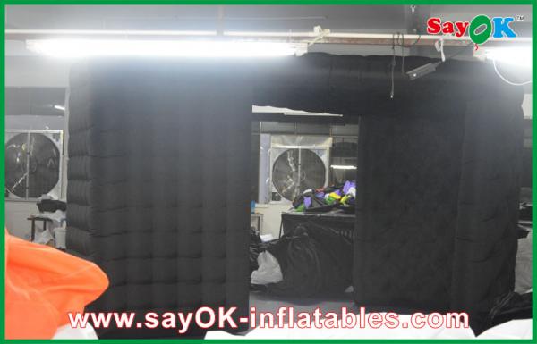 Buy Inflatable Photo Booth Rental Black Big Quadrate Strong Oxford Cloth Photobooth , Large Inflatable Photo Booth at wholesale prices