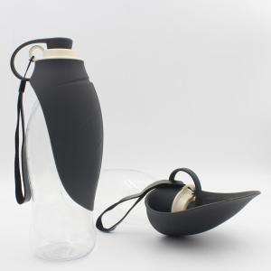 Portable Silicone Dog Water Bottle With Collapsible Bowl