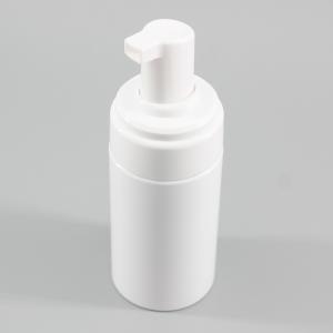 Quality White PET Cosmetic Bottle Cylinder Foam Facial Cleanser Bottle 120ml for sale