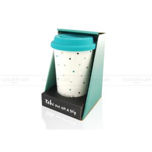 Double Wall Ceramic Custom Coffee Mugs Holiday Thermal Travel Mug