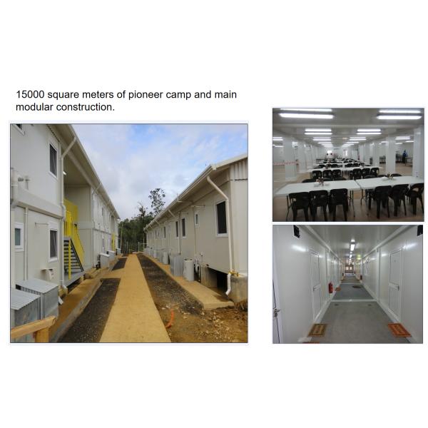 Galvanized Steel Prefabricated Container House with Glass Wool Panels