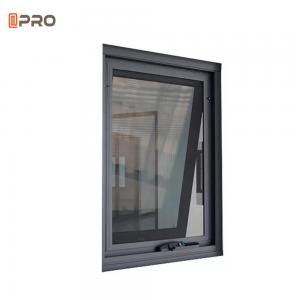 Quality Professional Australian Standard Double Glazed Aluminum Top Hung Awning Window for sale