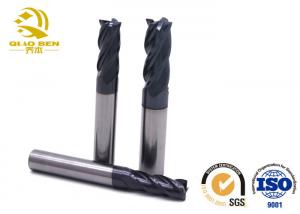 China Square Mould Solid Carbide End Mill HRC65 4 Flutes With TiAlN F - Nano Coating on sale