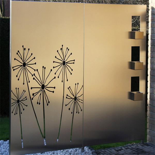 Carved Decorative Corten Steel Garden Screens Panels OEM ODM Service