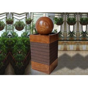 Handmade Lighted Wood Rattan Effect Water Fountain
