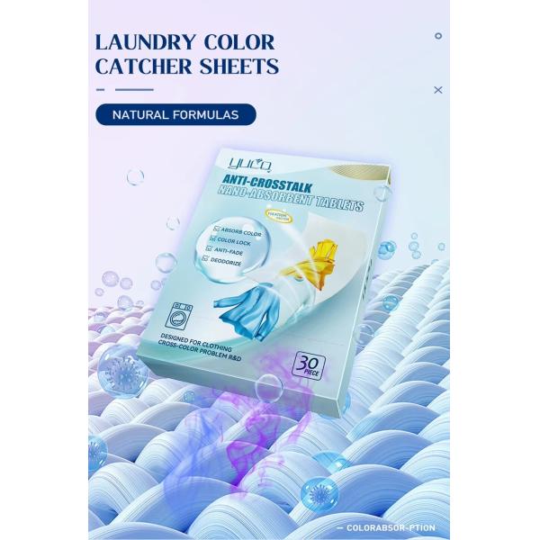 Natural OEM Dye Trapping Sheets Fragrance Free Washing Machine Color Catcher