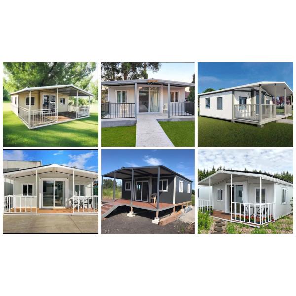 Double Wing Luxury Expandable Container House With Extra Roof & Veranda