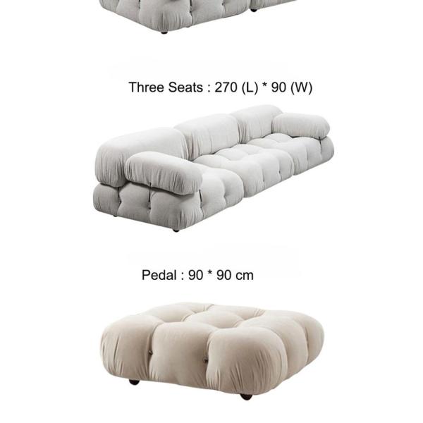 3 Piece Living Room Sectional Couches With Recliners Furniture Italian Minimalist