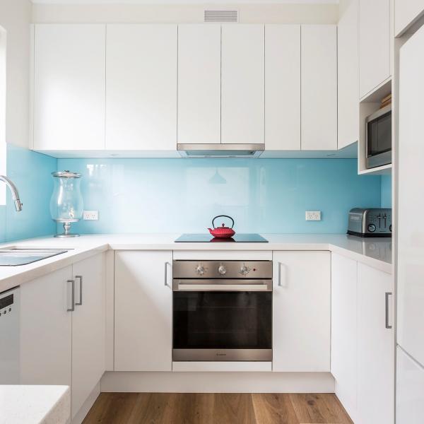 Flat Pack Lacquer Kitchen Cabinets Matte White Custom