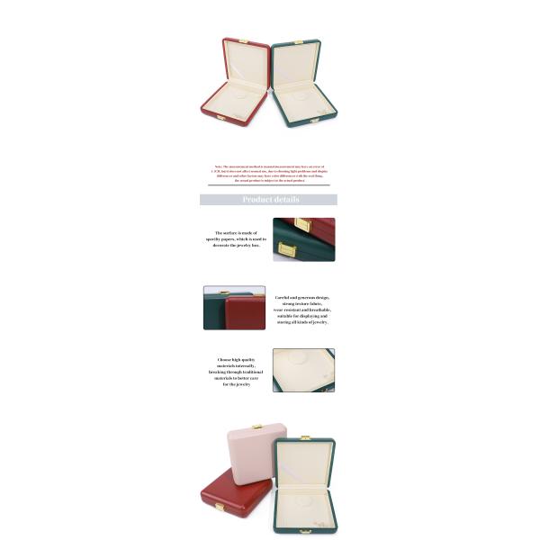 Spacious Space Faux Leather Luxury Organizer Handy Travel Jewelry Case with Clasps Fasten