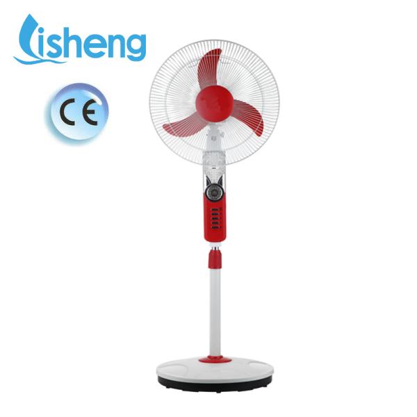 Plastic 16 Inch Rechargeable Stand Fan USB Mobile Phone Charging Fan With LED Light