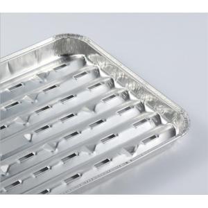 Disposable kitchen BBQ cooking rectangular aluminum foil baking roasting pan