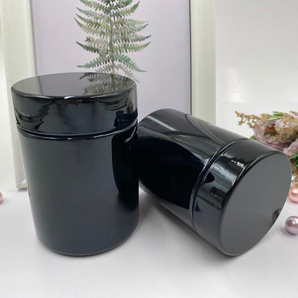 100ml Empty Food Grade Black Protein Powder Bottle Sport Nutrition Supplement