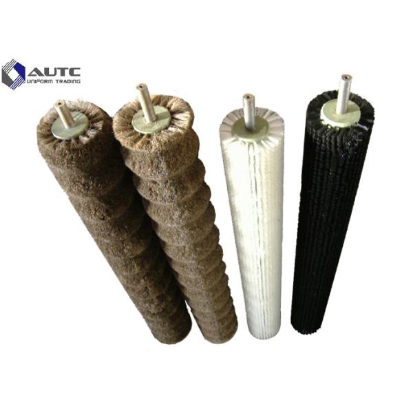 Customized Size PP Nylon Industrial Roller Brushes Cylindrical Wire Brush Dampening Spiral Roller Brush