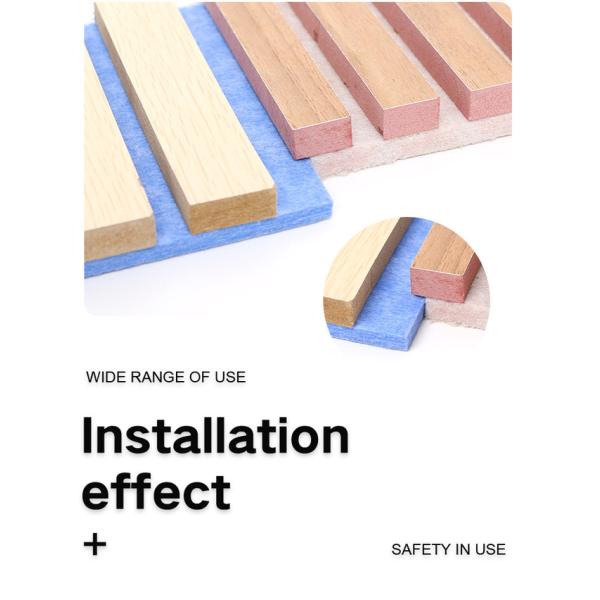 MDF Wooden Acoustic Slats Interior Wall Panel 2400*600*22mm