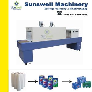 China Semi-auto Shrink Packaging Equipment , Bottle Film Shrink Wrapping Machine on sale