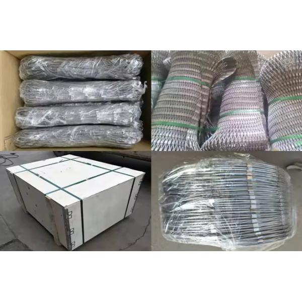 Ferruled 1.5mm 1.6mm Stainless Steel Wire Rope Mesh For Zoo Animals Enclosure Mesh