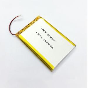 China Polymer LiPo Rechargeable Battery 3.7v 2100mah Lithium Ion Battery on sale