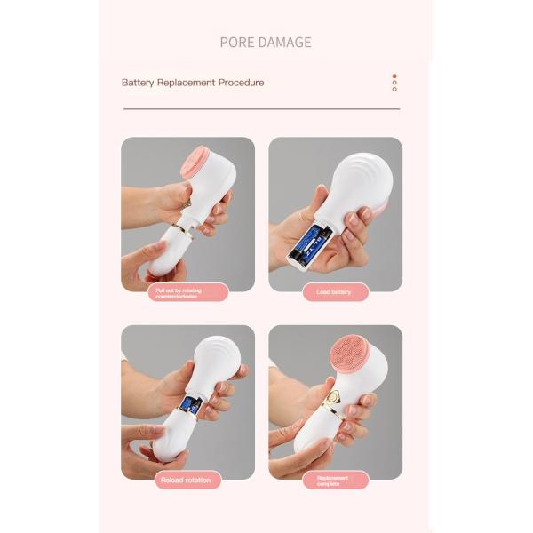 ABS Electric Deep Cleansing Face Brush Tool 170g Lightweight